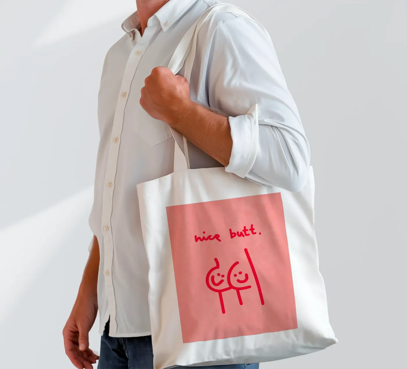 nice butt comic borsa in juta da Illustration Raissa Oltmanns