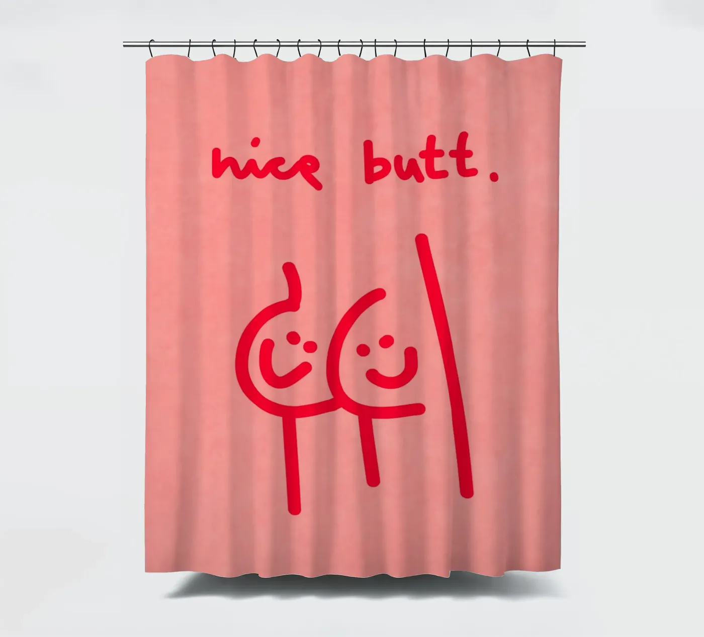 nice butt comic Duschvorhang von Illustration Raissa Oltmanns