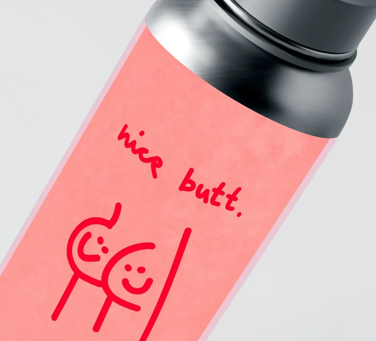 nice butt comic adesivo da Illustration Raissa Oltmanns