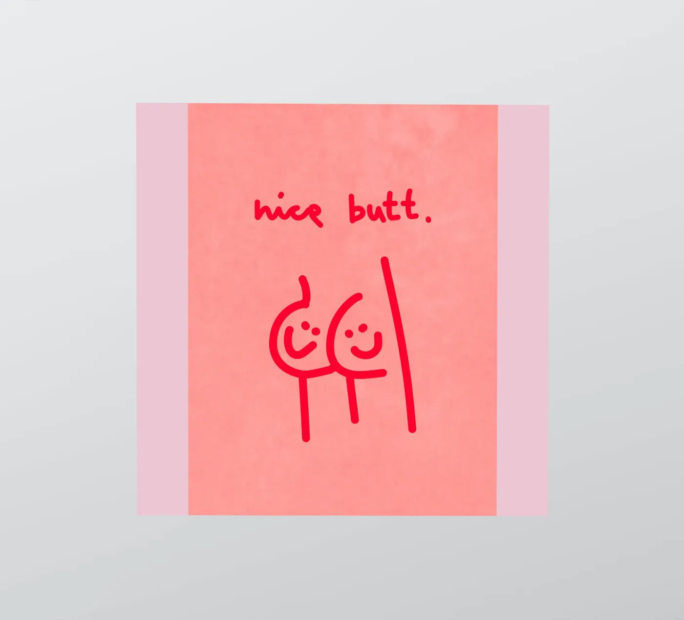 nice butt comic adesivo da Illustration Raissa Oltmanns