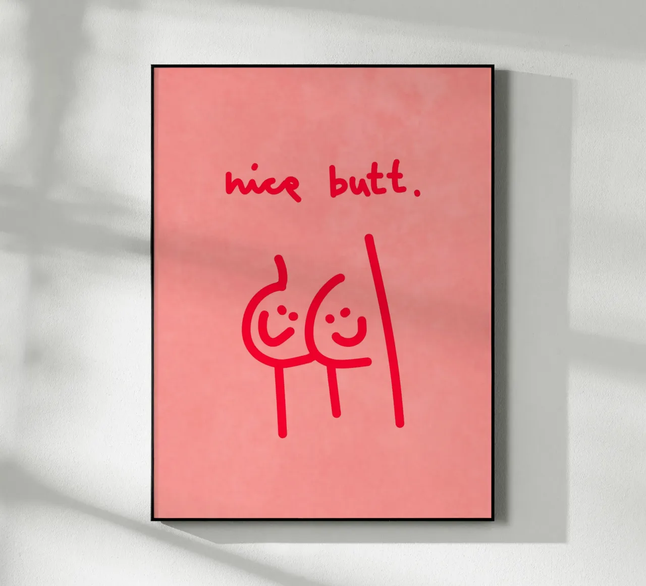 nice butt comic plexiglass da Illustration Raissa Oltmanns