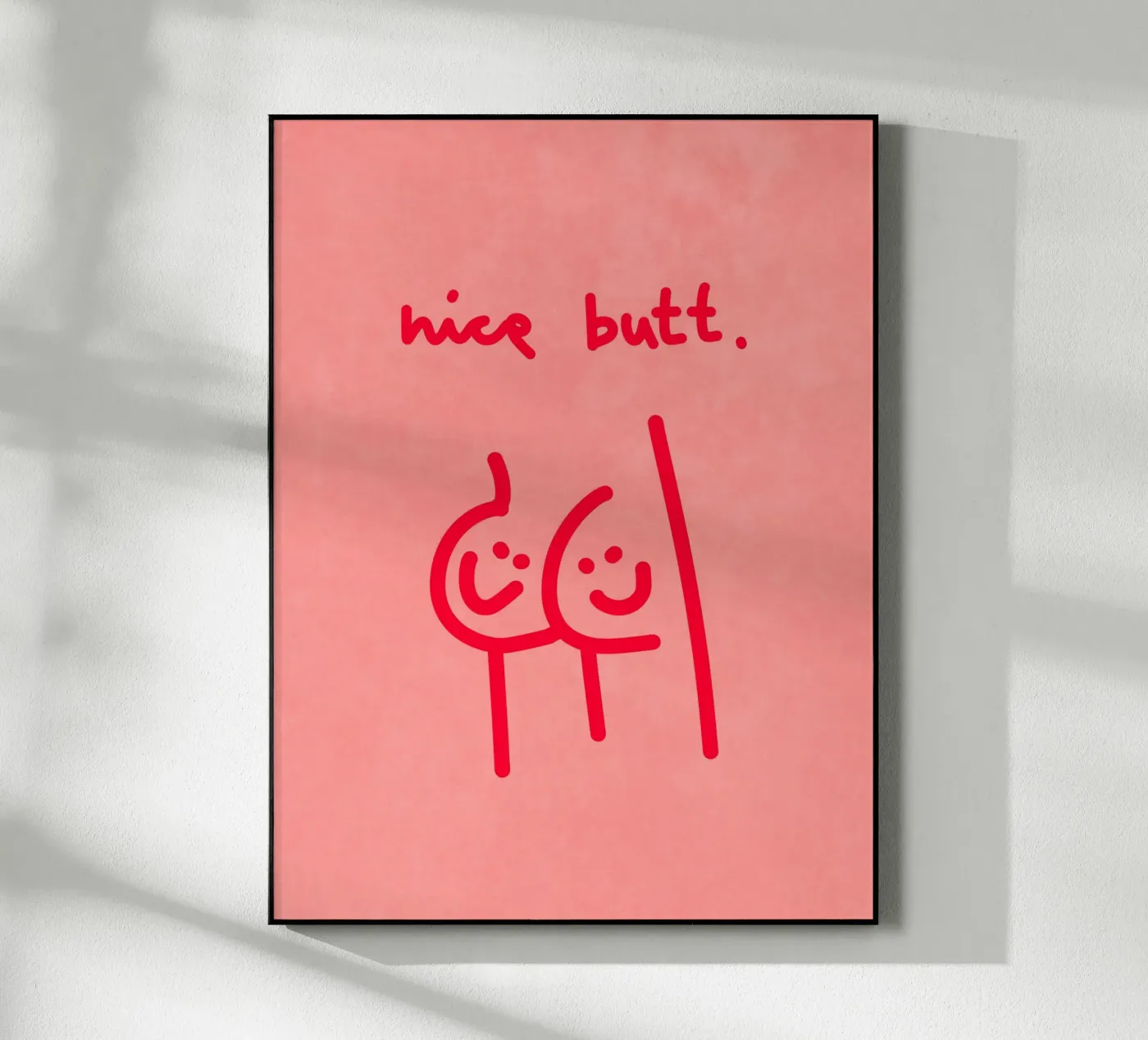 nice butt comic Acryl-Glas von Illustration Raissa Oltmanns