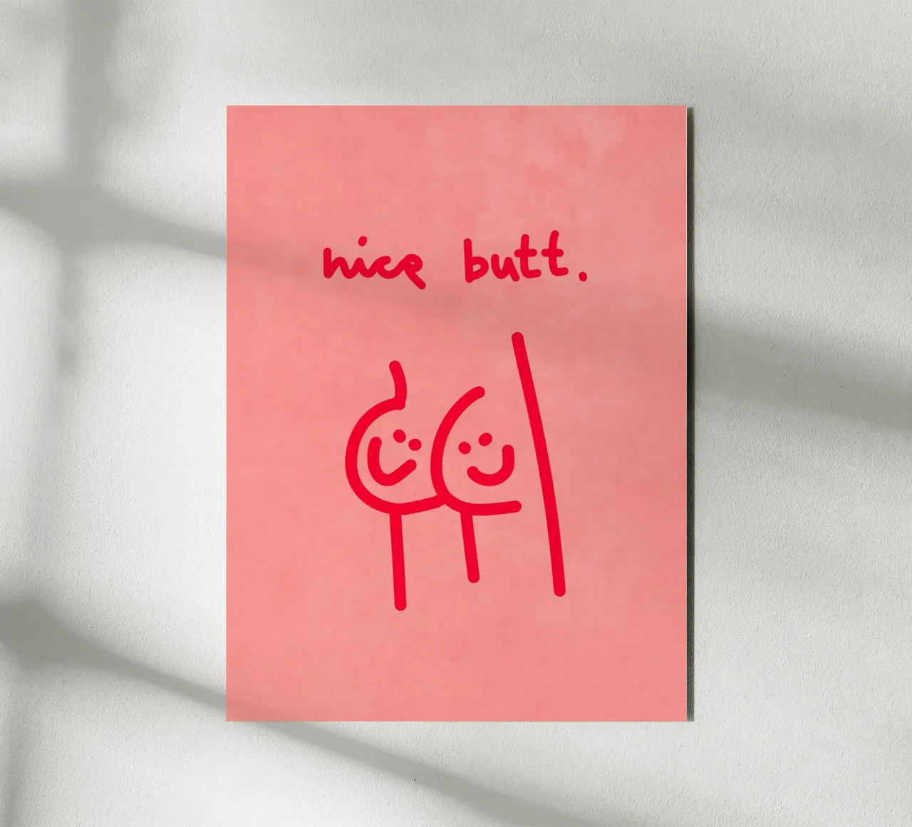 nice butt comic alluminio dibond da Illustration Raissa Oltmanns