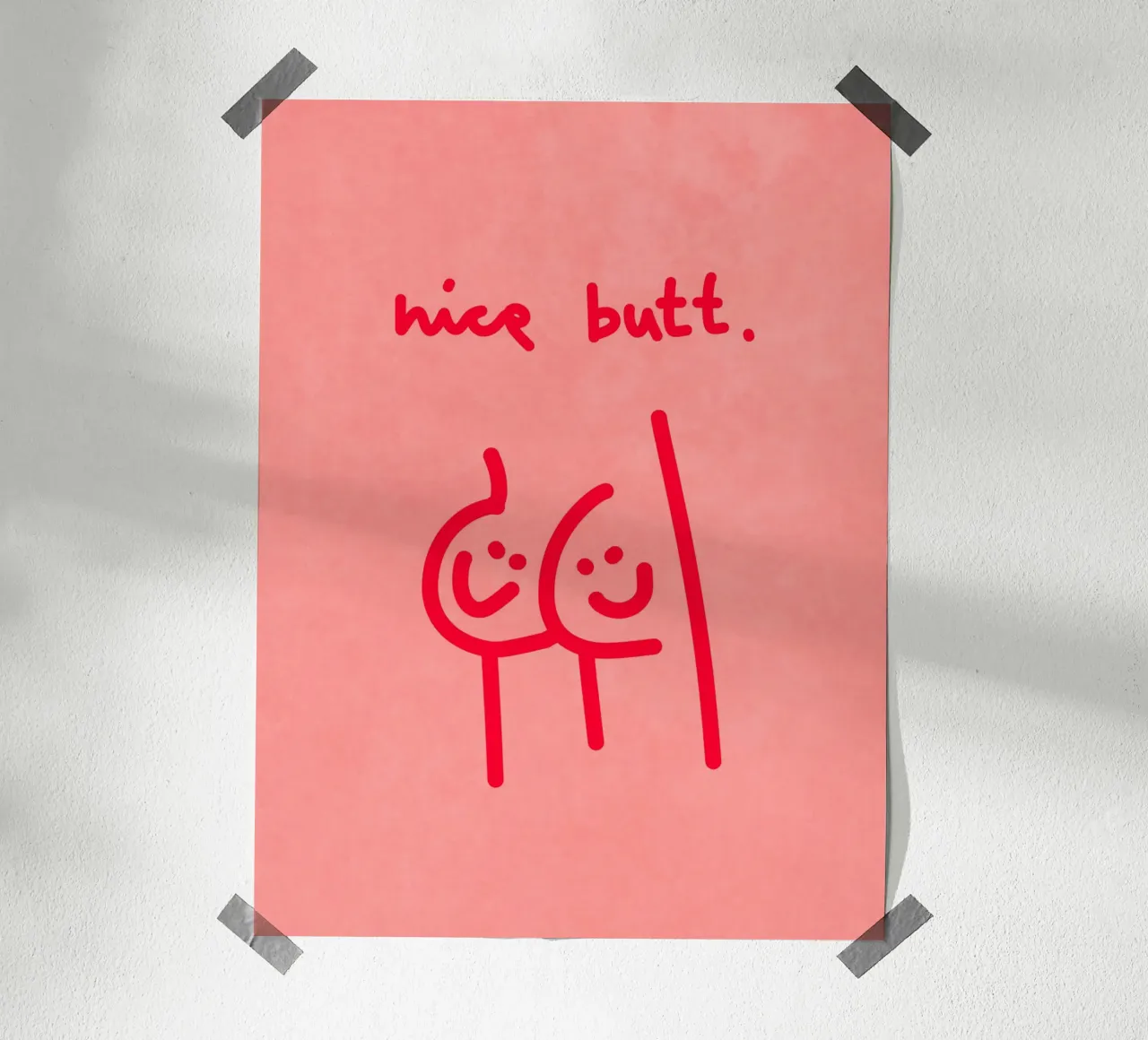 nice butt comic poster da Illustration Raissa Oltmanns