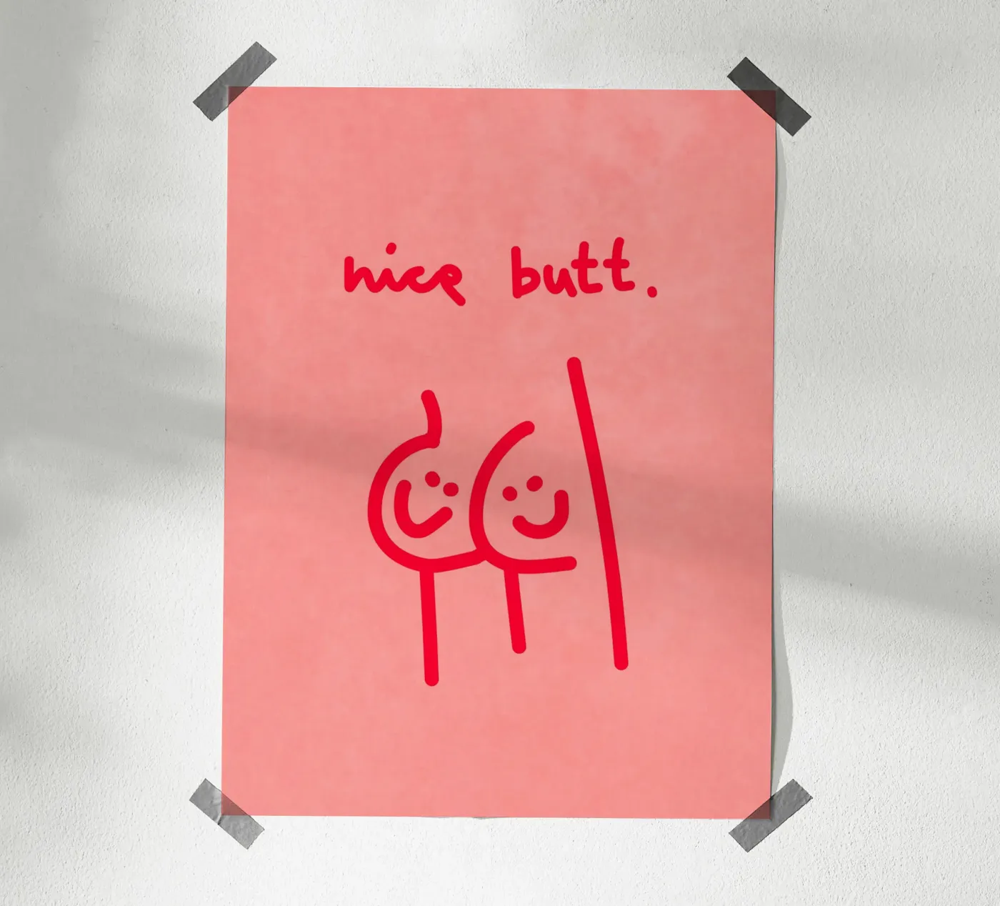 nice butt comic poster by Illustration Raissa Oltmanns