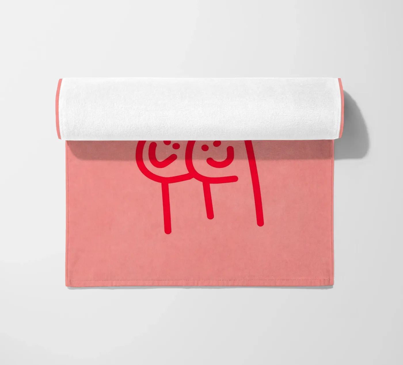 nice butt comic strandhanddoek van Illustration Raissa Oltmanns