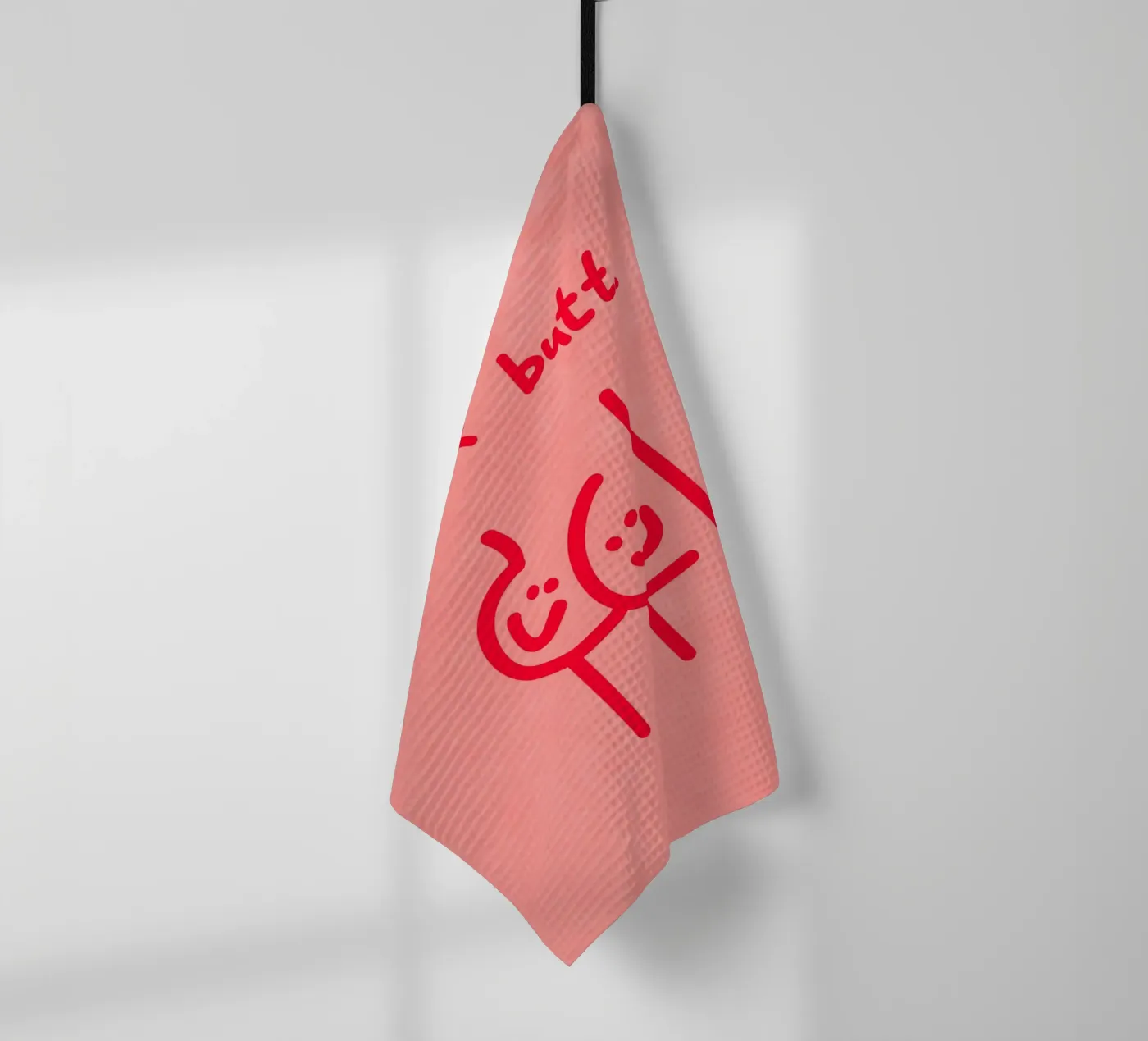 nice butt comic torchon de Illustration Raissa Oltmanns