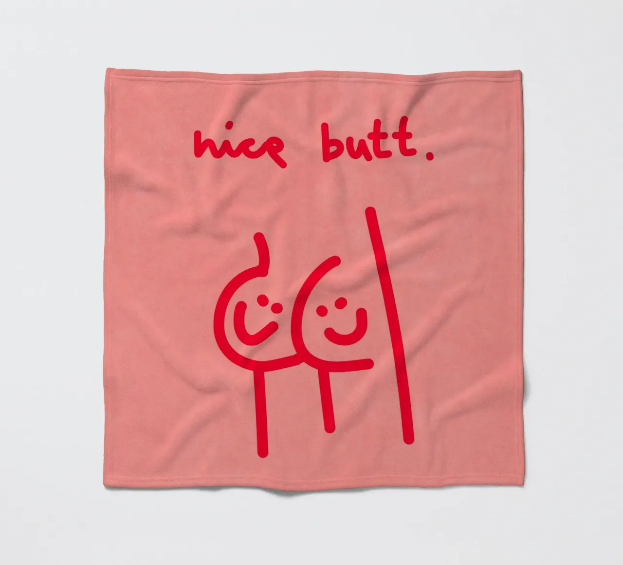 nice butt comic fleecedeken van Illustration Raissa Oltmanns