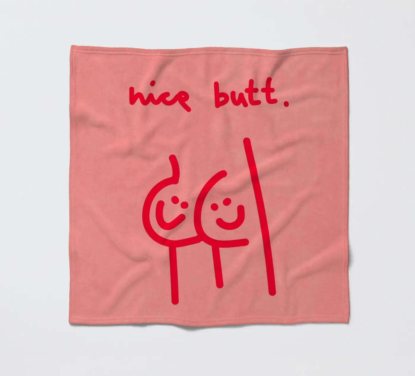 nice butt comic Fleecedecke von Illustration Raissa Oltmanns