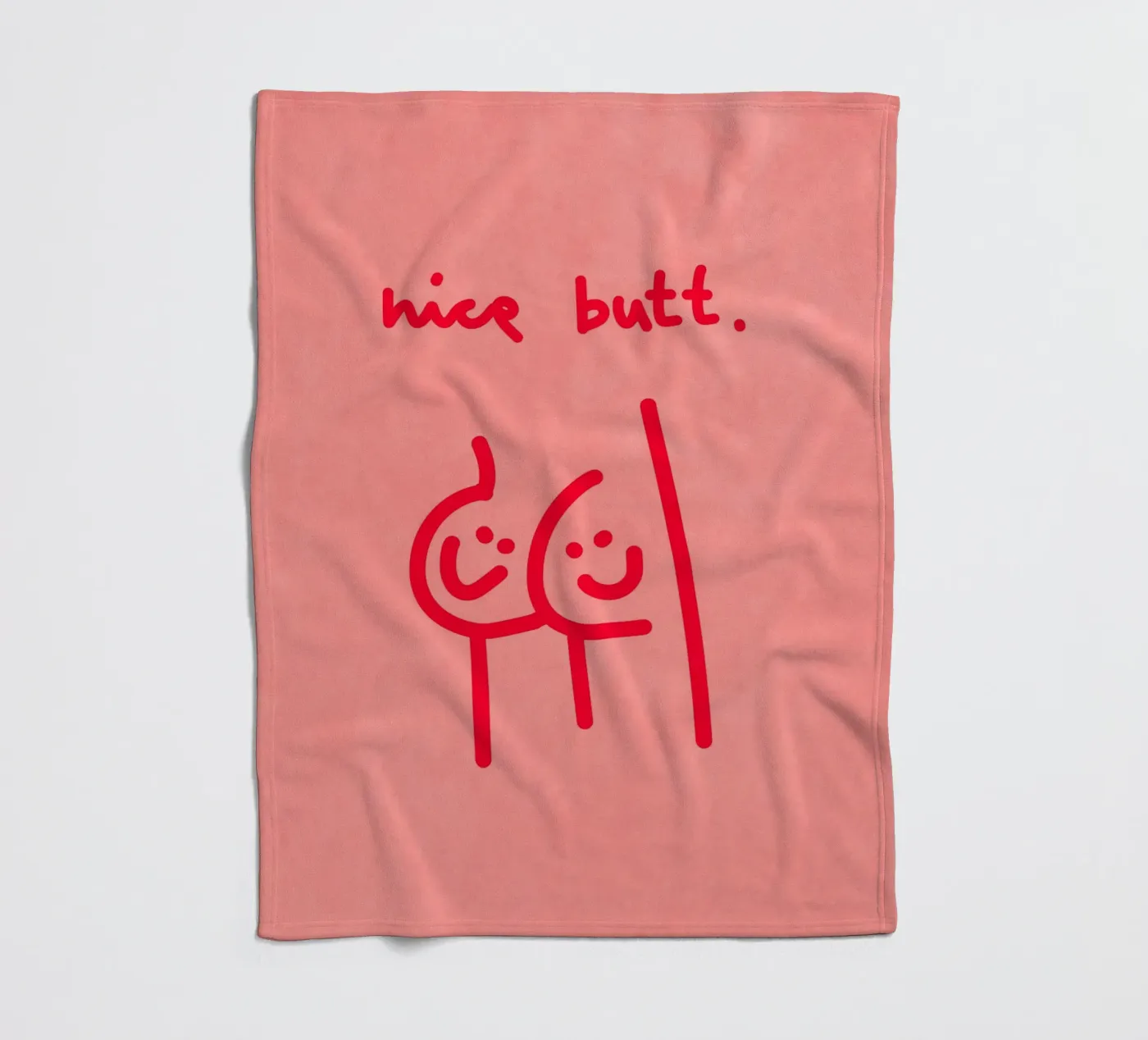 nice butt comic Fleecedecke von Illustration Raissa Oltmanns