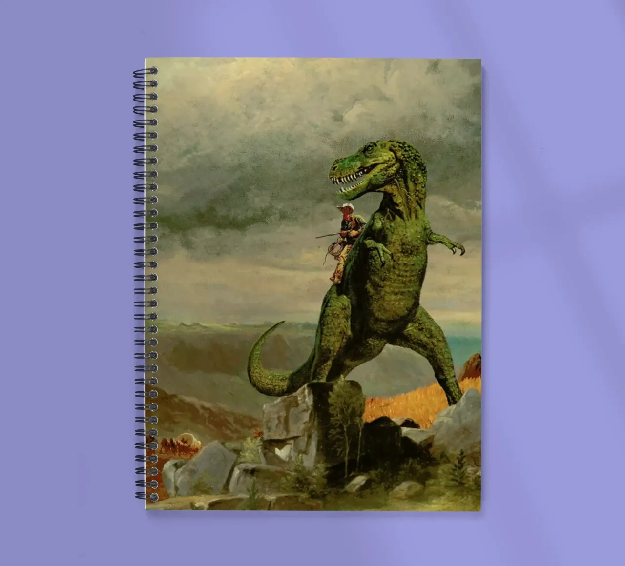 T Rexas Ranger spiral notebook by Jason Brueck