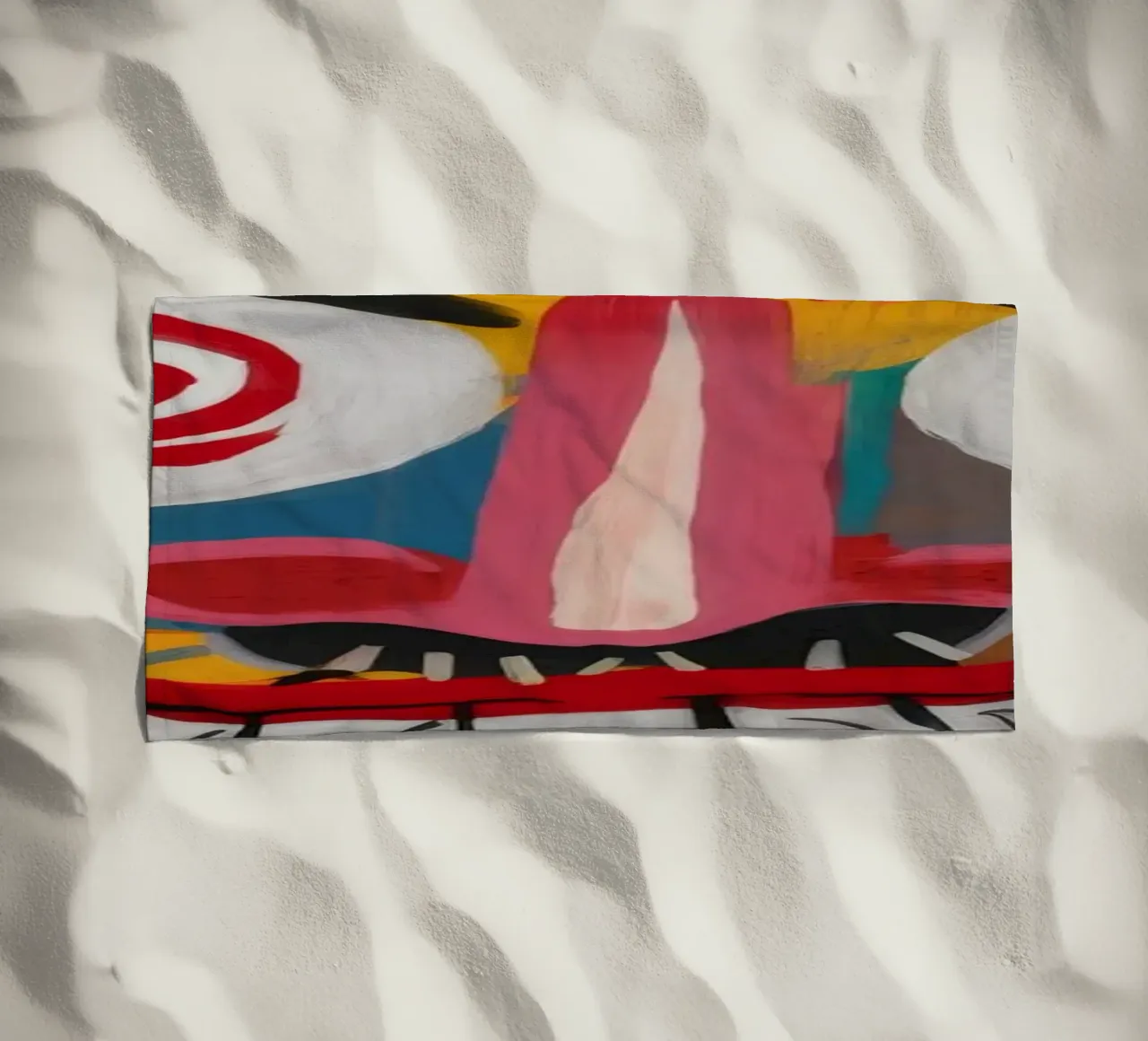 Viso ipnotico sorridente telo mare da Muse Fragments