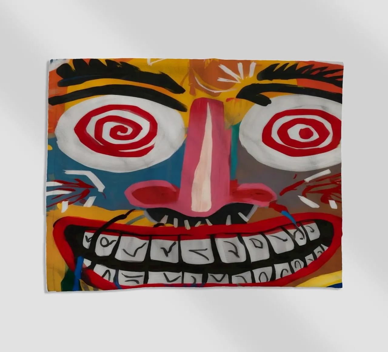 Viso ipnotico sorridente telo mare da Muse Fragments