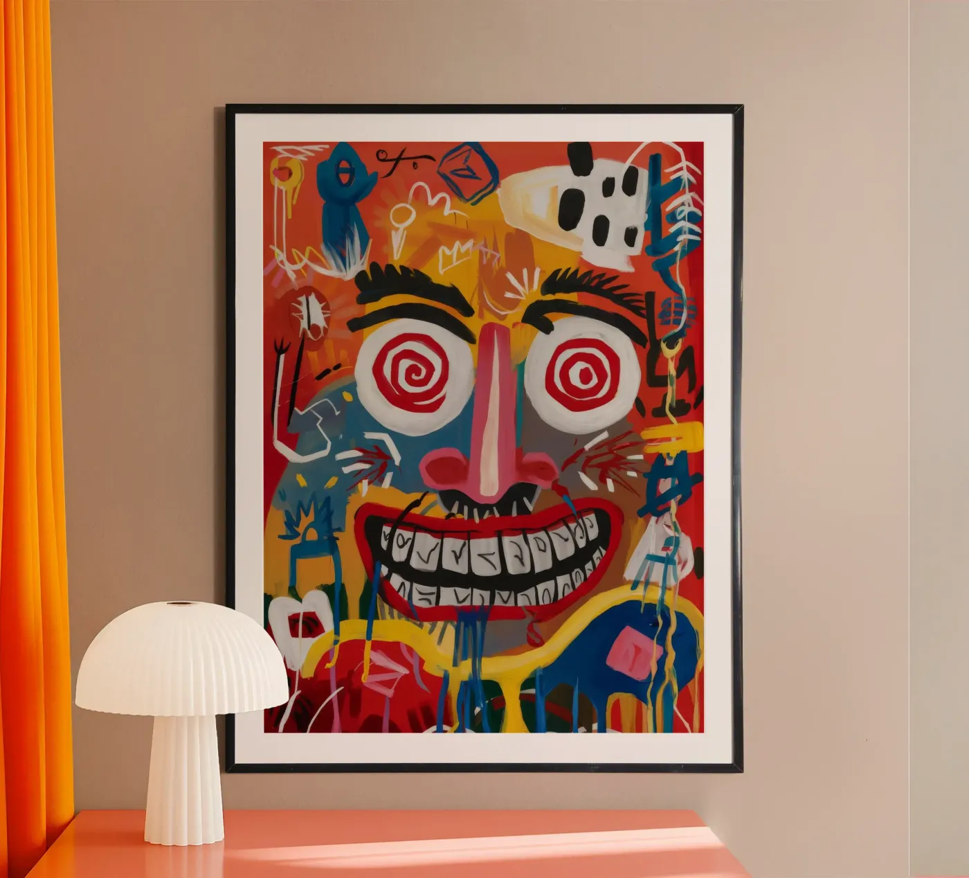 Hypnotic Grinning Face poster by Muse Fragments