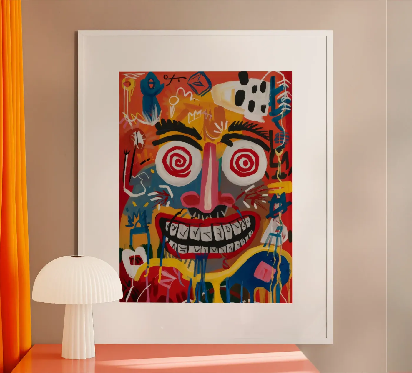 Hypnotic Grinning Face poster by Muse Fragments