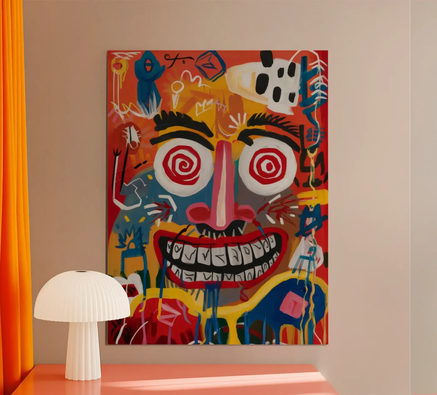 Hypnotic Grinning Face poster by Muse Fragments