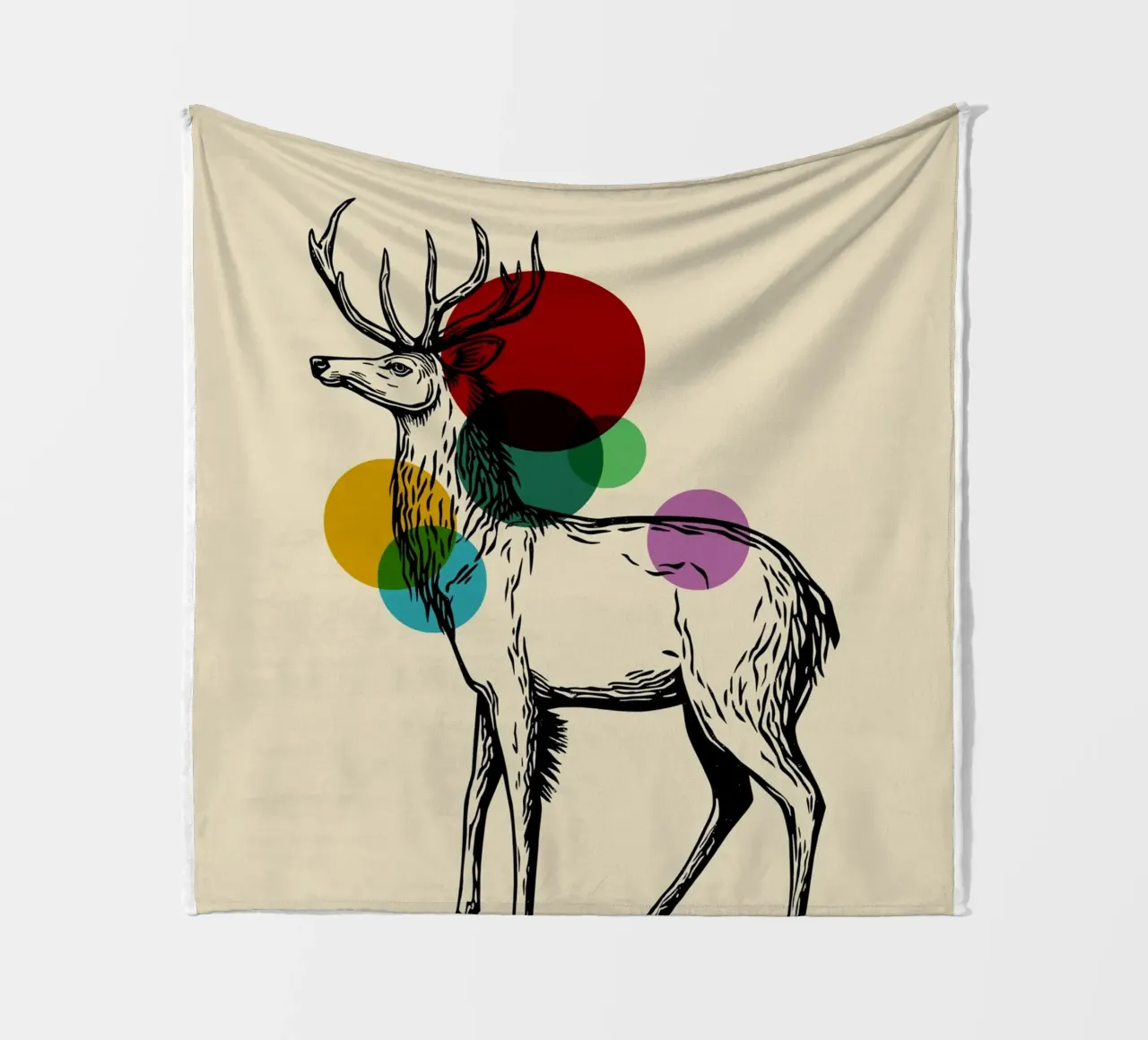Forest Guardian fleece blanket by Indigo Rain