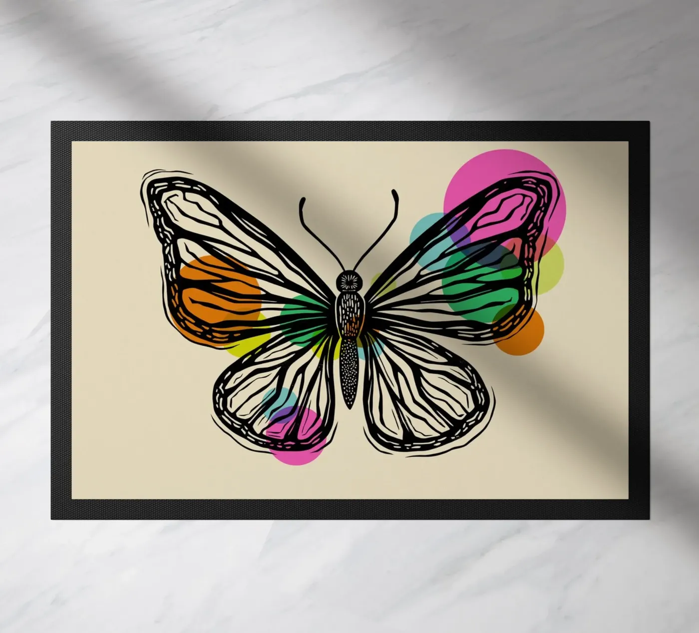 Metamorphosis doormat by Indigo Rain