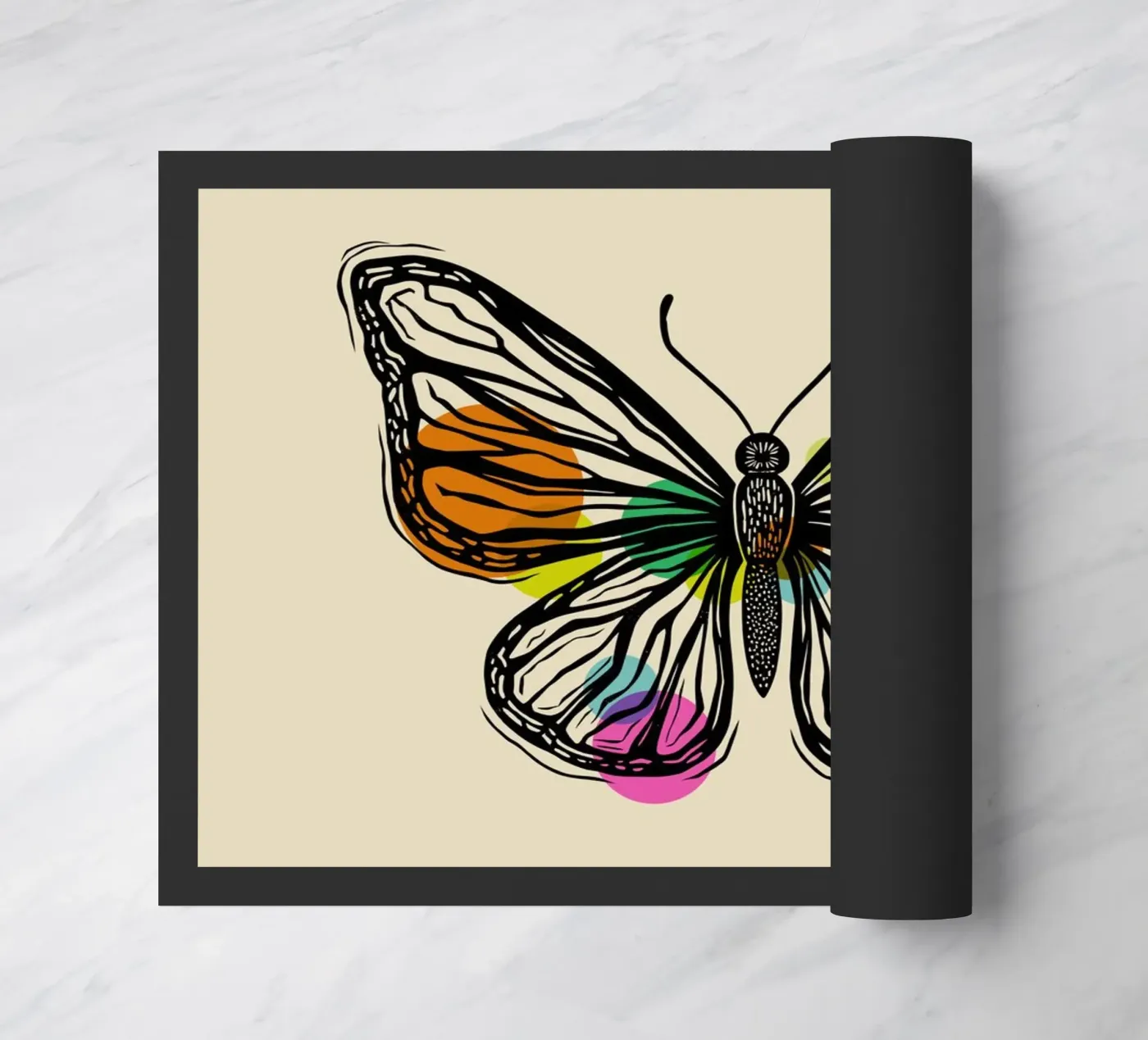 Metamorphosis doormat by Indigo Rain