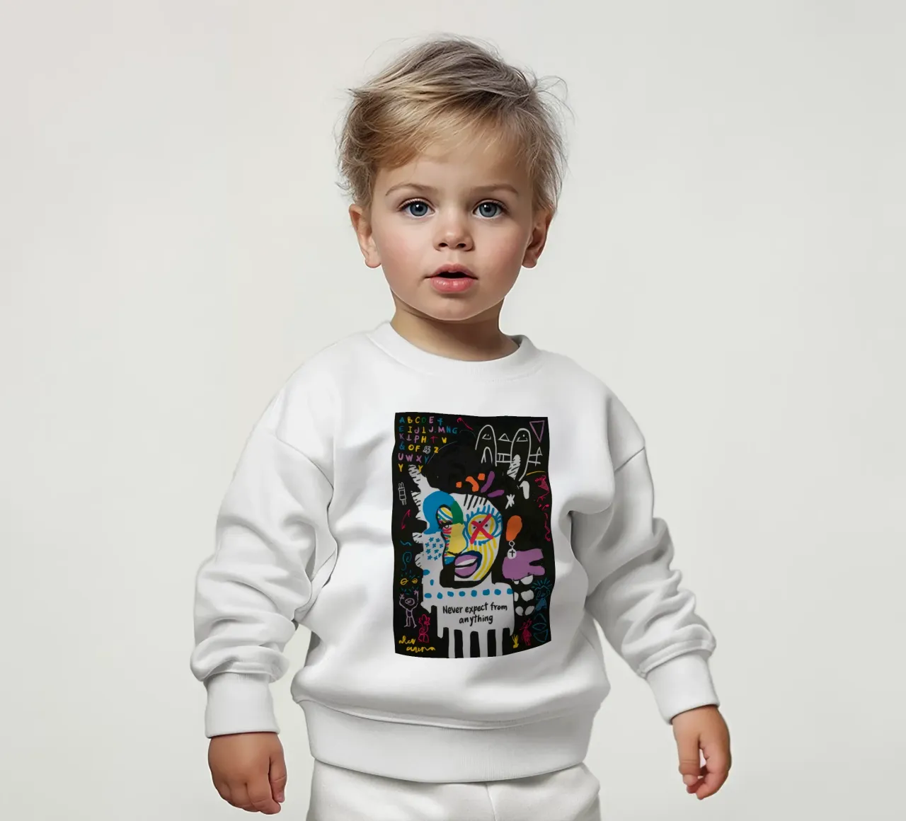 Non aspettatevi nulla di astratto felpa neonato da Muse Fragments