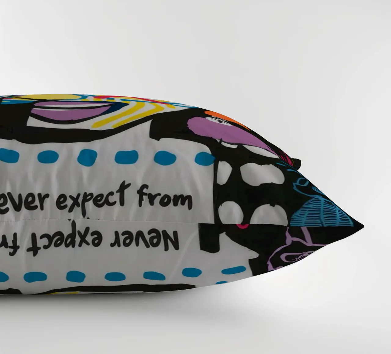 Non aspettatevi nulla di astratto cuscino da Muse Fragments