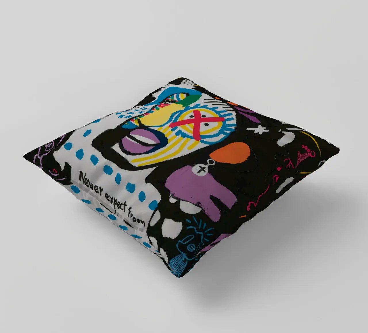 Non aspettatevi nulla di astratto cuscino da Muse Fragments