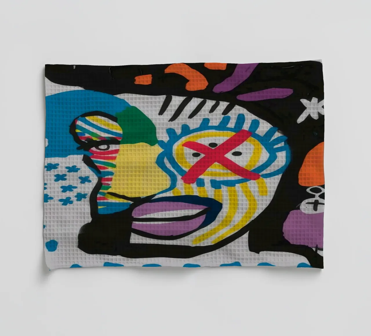 Expect Nothing Abstract tea towel by Muse Fragments