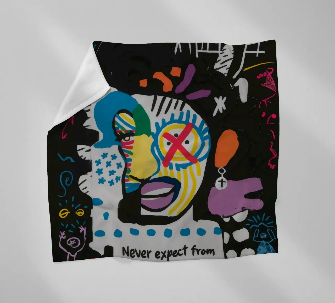 Non aspettatevi nulla di astratto coperta in pile da Muse Fragments
