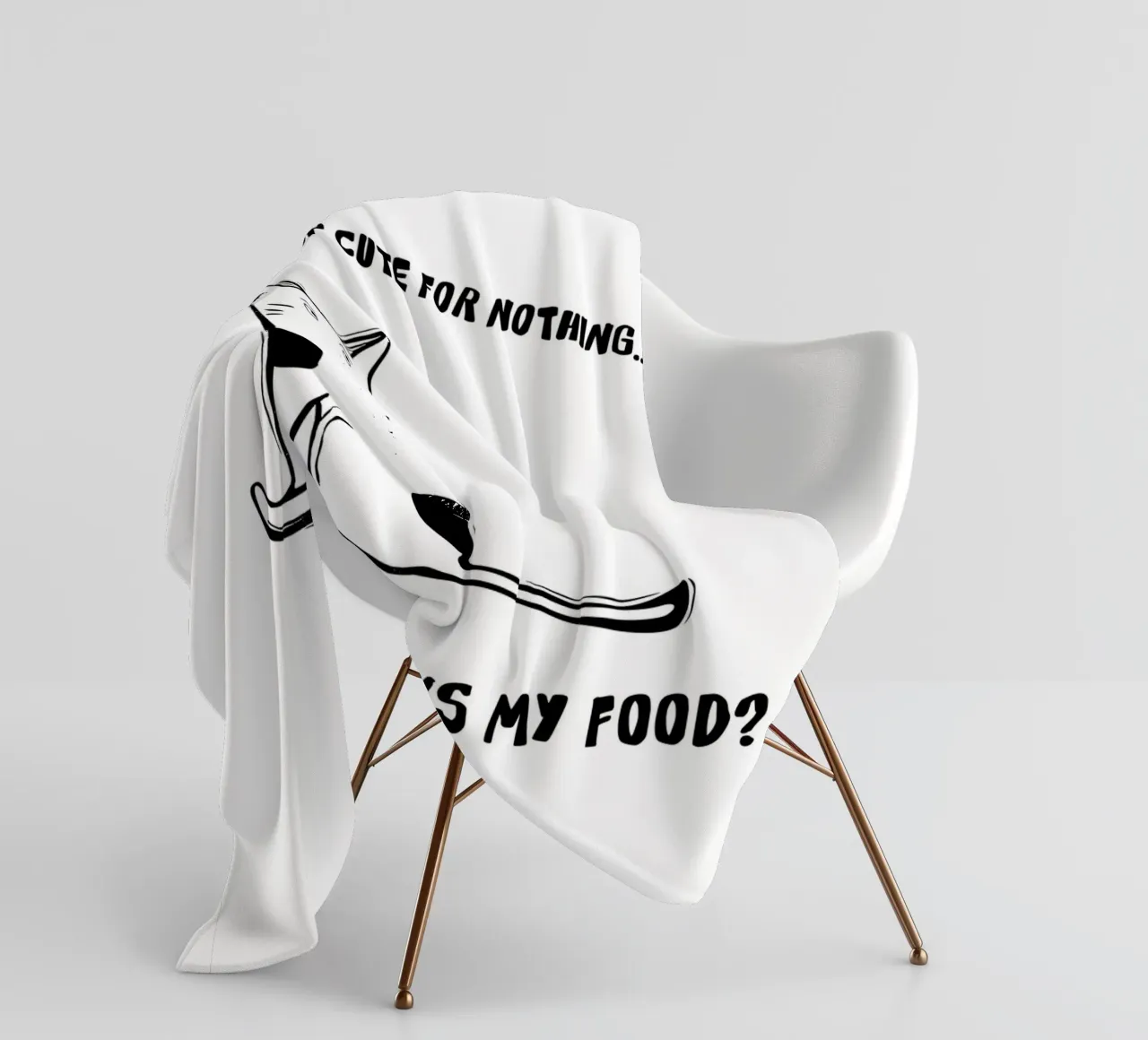 Where is my food? fleece blanket by Indigo Rain