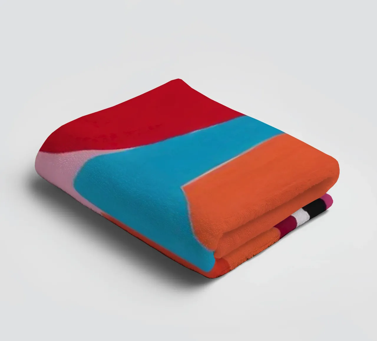 Impronte colorate del viso asciugamano da bagno da Muse Fragments