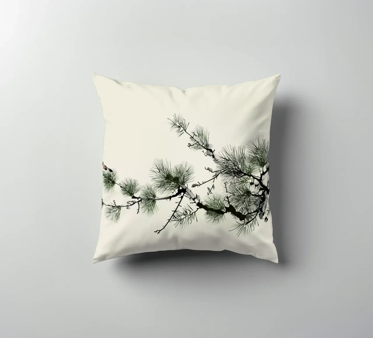 Birds and Pine decorative cushion by Flora & Fauna