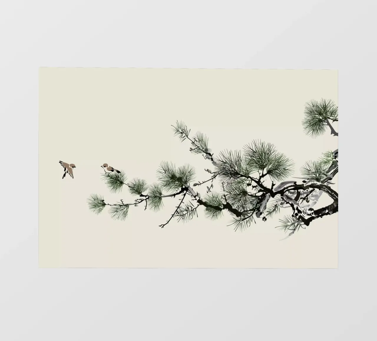 Birds and Pine telo in pvc da Flora & Fauna
