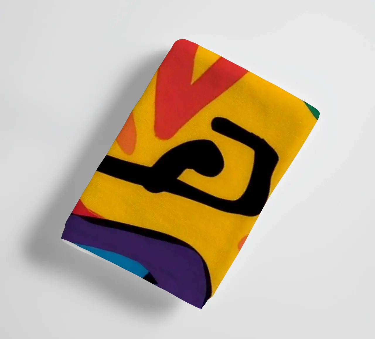 Vibrant Chaotic Expression towel by Muse Fragments
