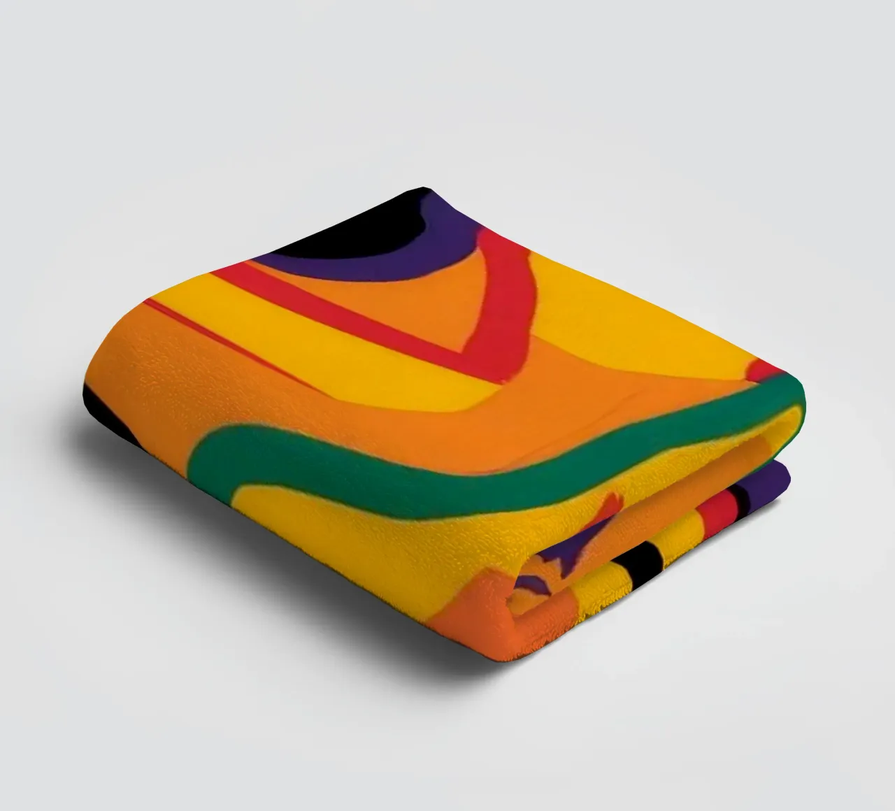 Vibrant Chaotic Expression towel by Muse Fragments