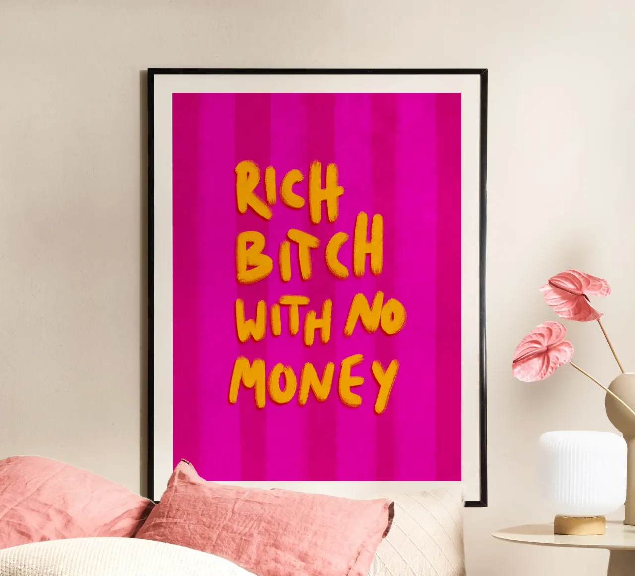 Rich, but no money carta hahnemühle da Illustration Raissa Oltmanns