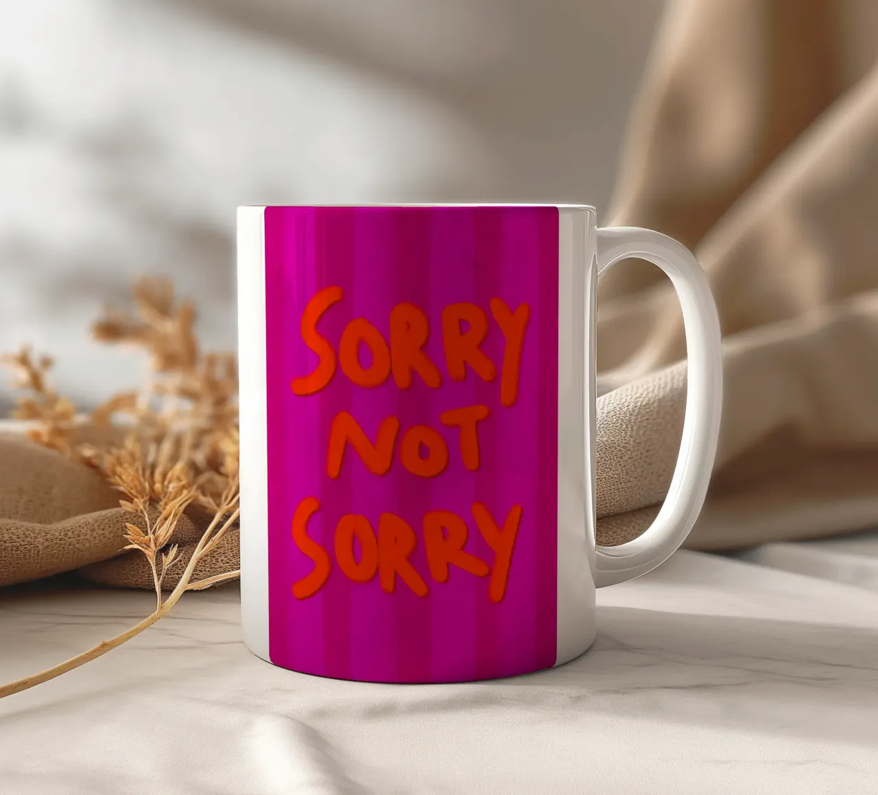 Sorry not Sorry tazza in ceramica da Illustration Raissa Oltmanns