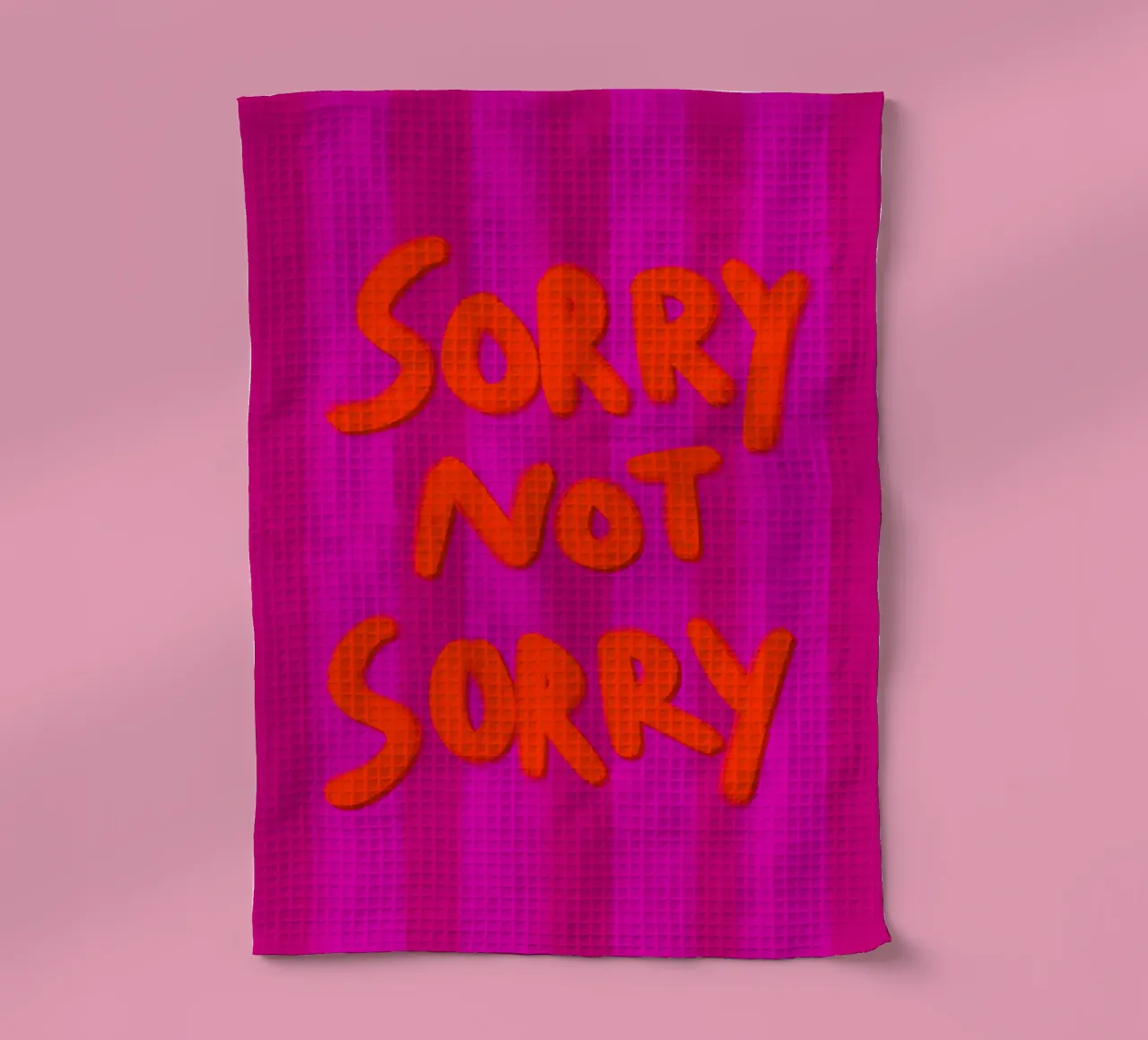 Sorry not Sorry canovaccio da cucina da Illustration Raissa Oltmanns