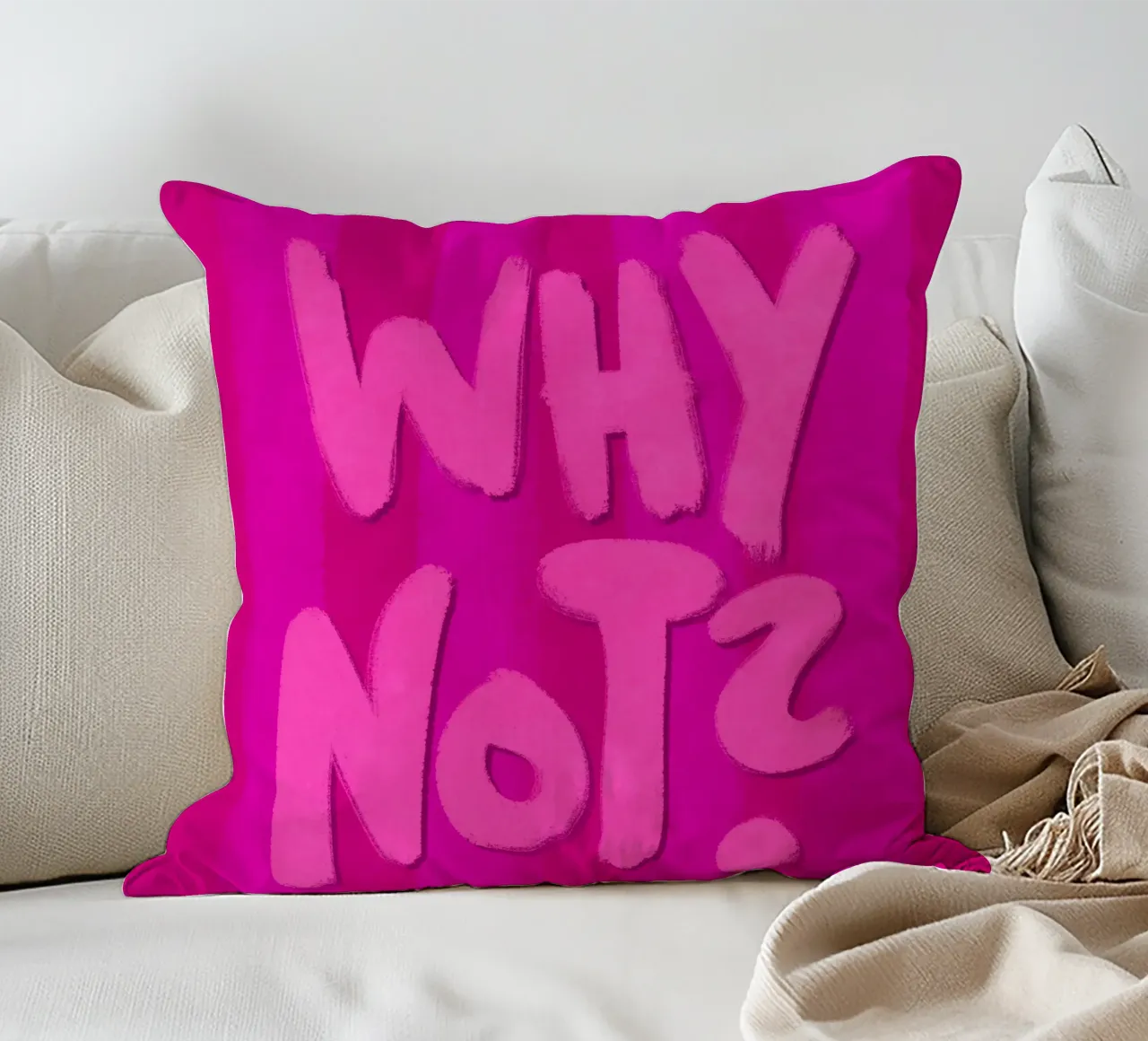 Why not? cojín de Illustration Raissa Oltmanns