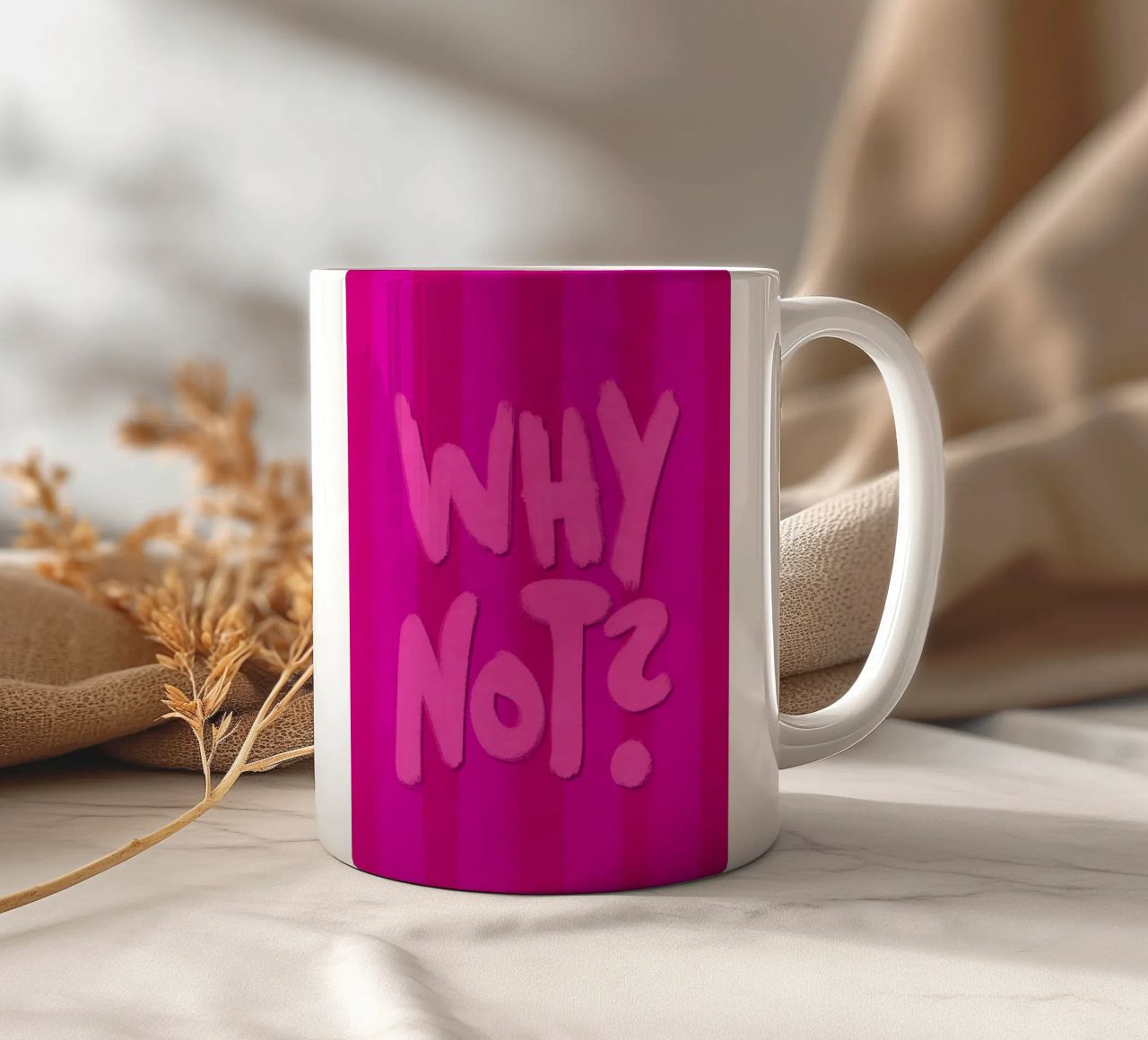 Why not? tazza in ceramica da Illustration Raissa Oltmanns