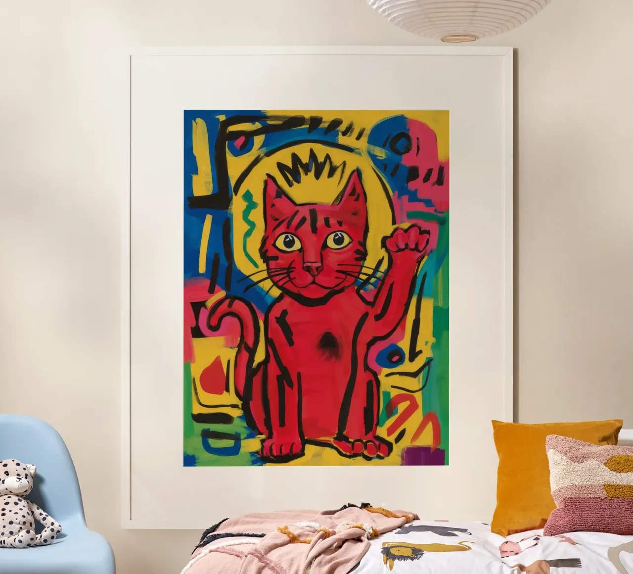 Gatto rosso regale poster da Muse Fragments