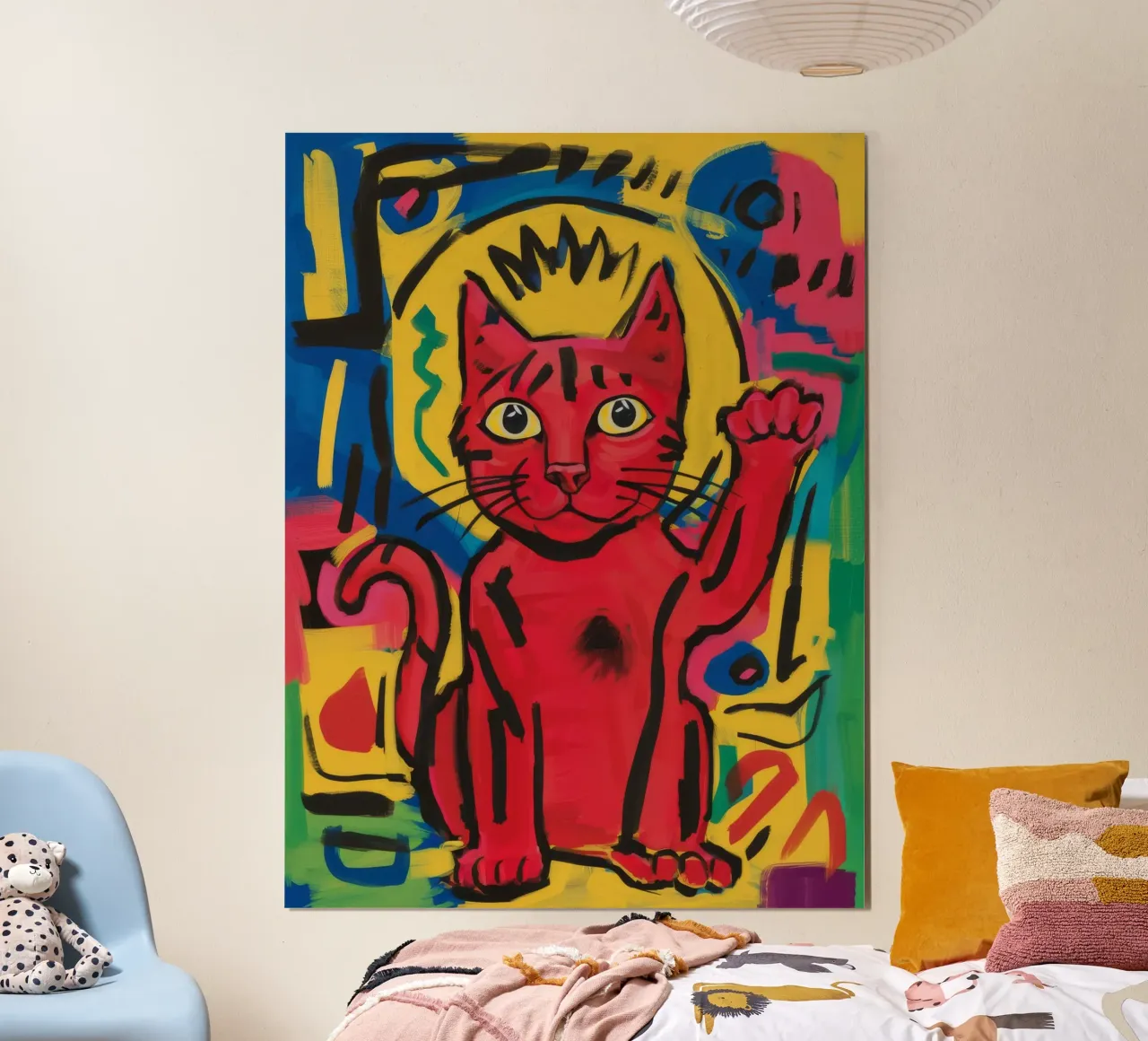 Gatto rosso regale poster da Muse Fragments