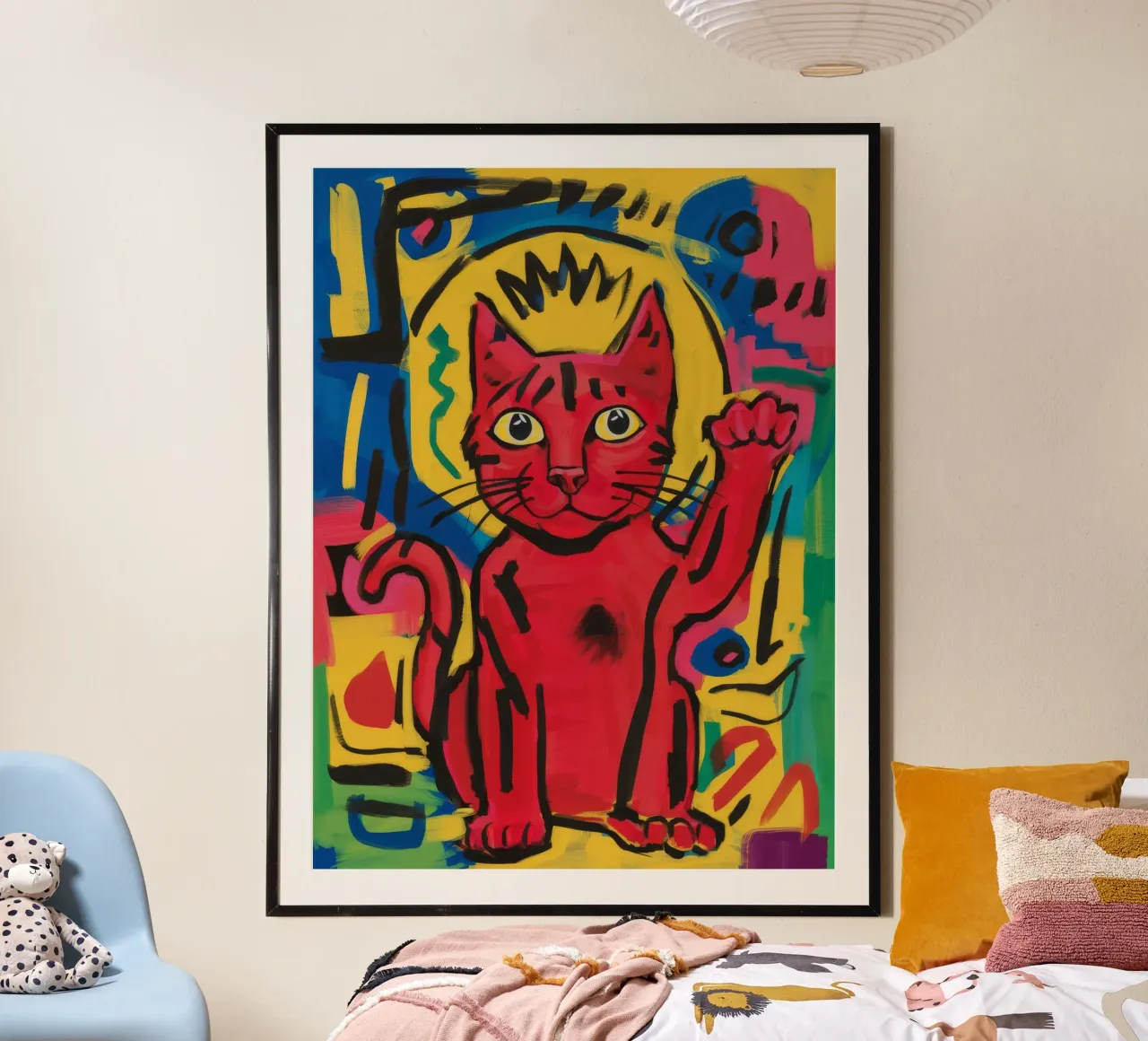 Gatto rosso regale poster da Muse Fragments