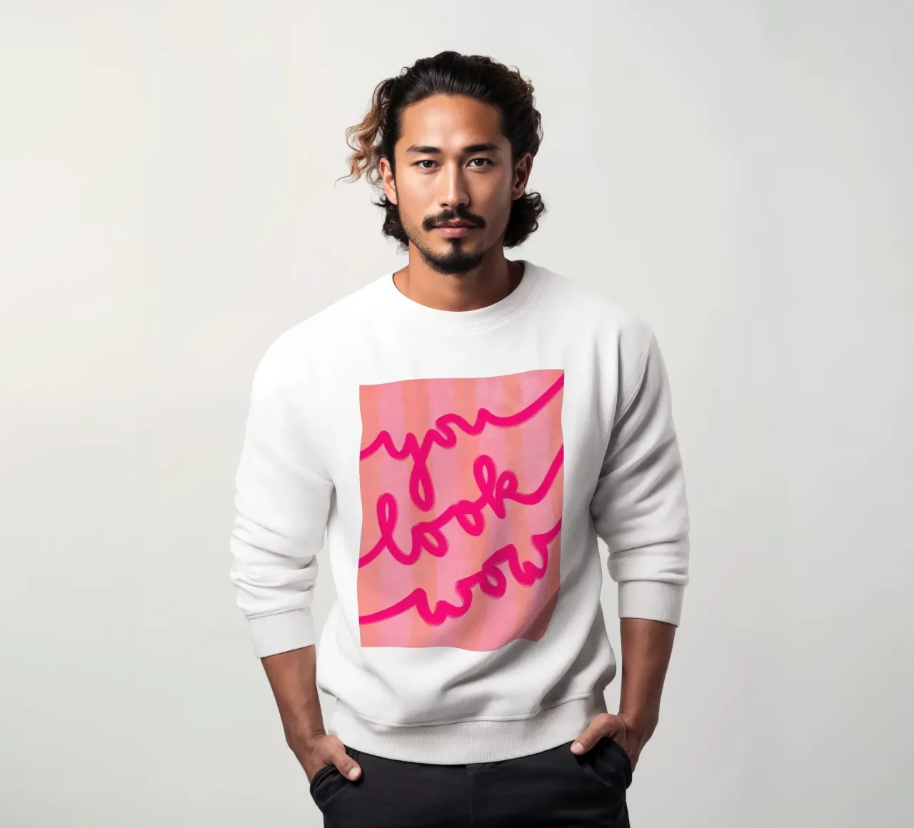 you look wow sweatshirt van Illustration Raissa Oltmanns