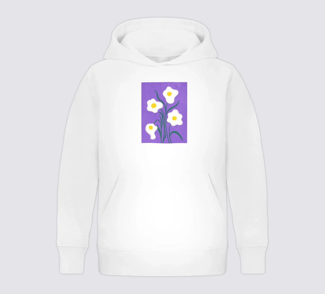 Spiegeleier Blumen Kinder Hoodie von Illustration Raissa Oltmanns