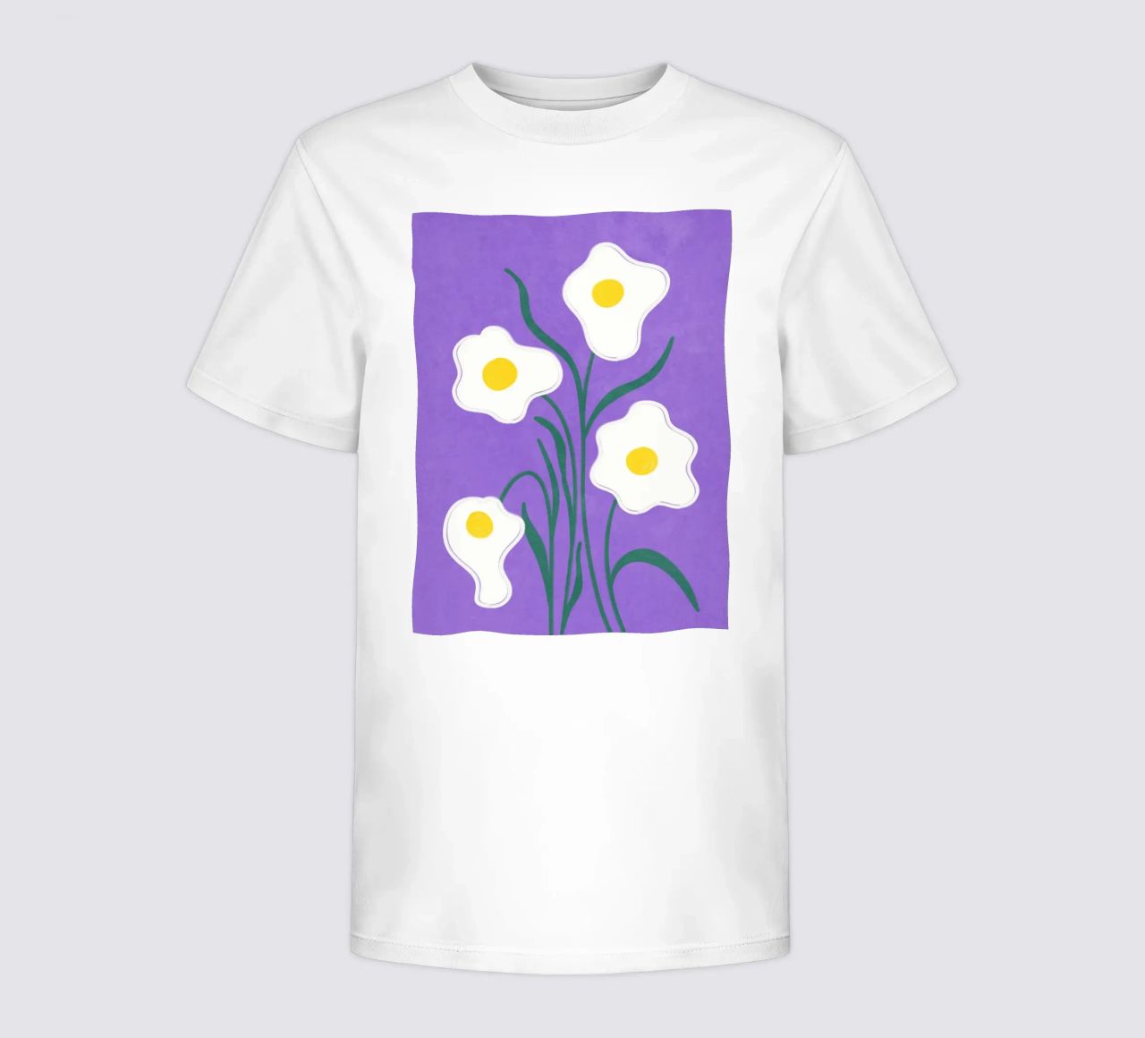 Spiegeleier Blumen Kinder T-Shirt von Illustration Raissa Oltmanns