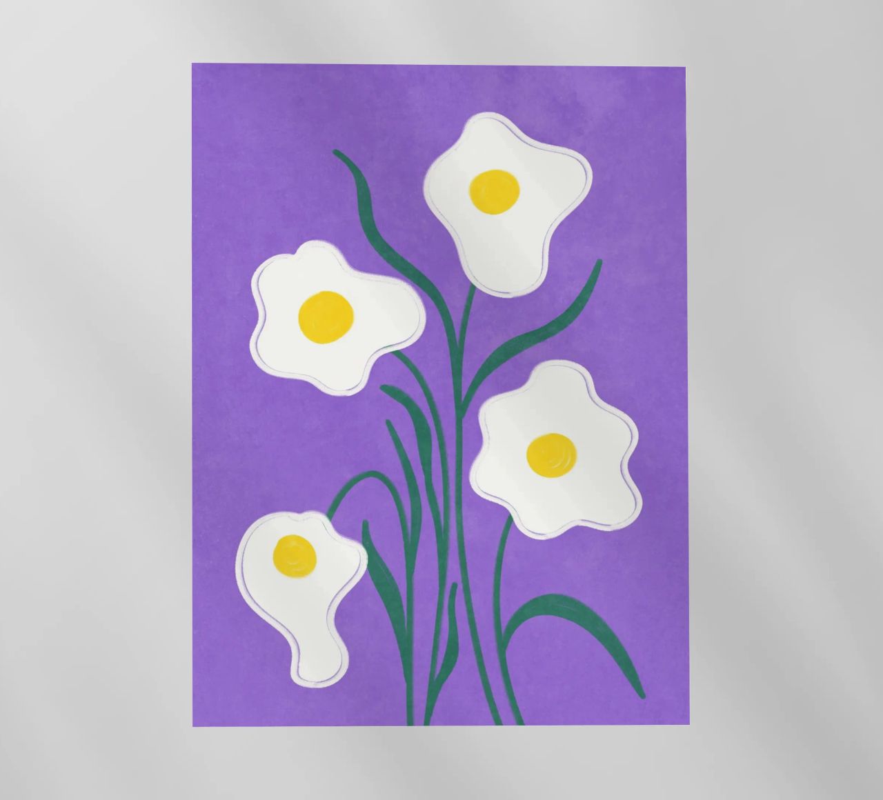Spiegeleier Blumen Backlit Folie von Illustration Raissa Oltmanns