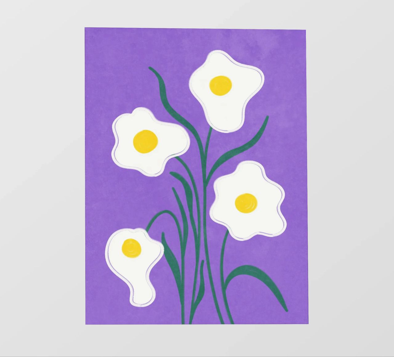 Spiegeleier Blumen Backlit Folie von Illustration Raissa Oltmanns