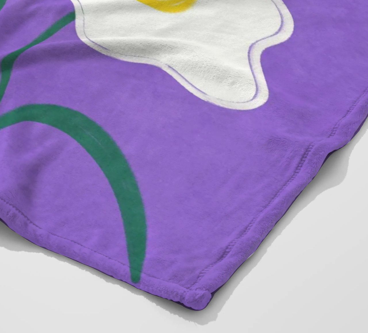 Spiegeleier Blumen Fleecedecke von Illustration Raissa Oltmanns