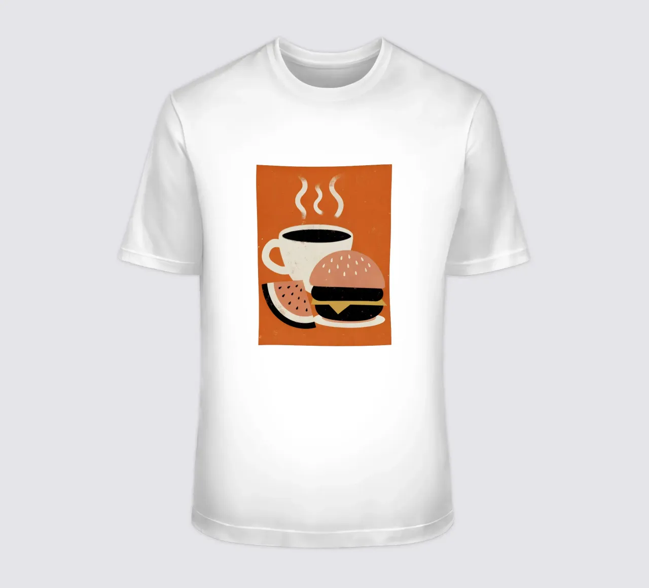 Burger e caffè Retro Pop t-shirt da THE LATEST SHOP