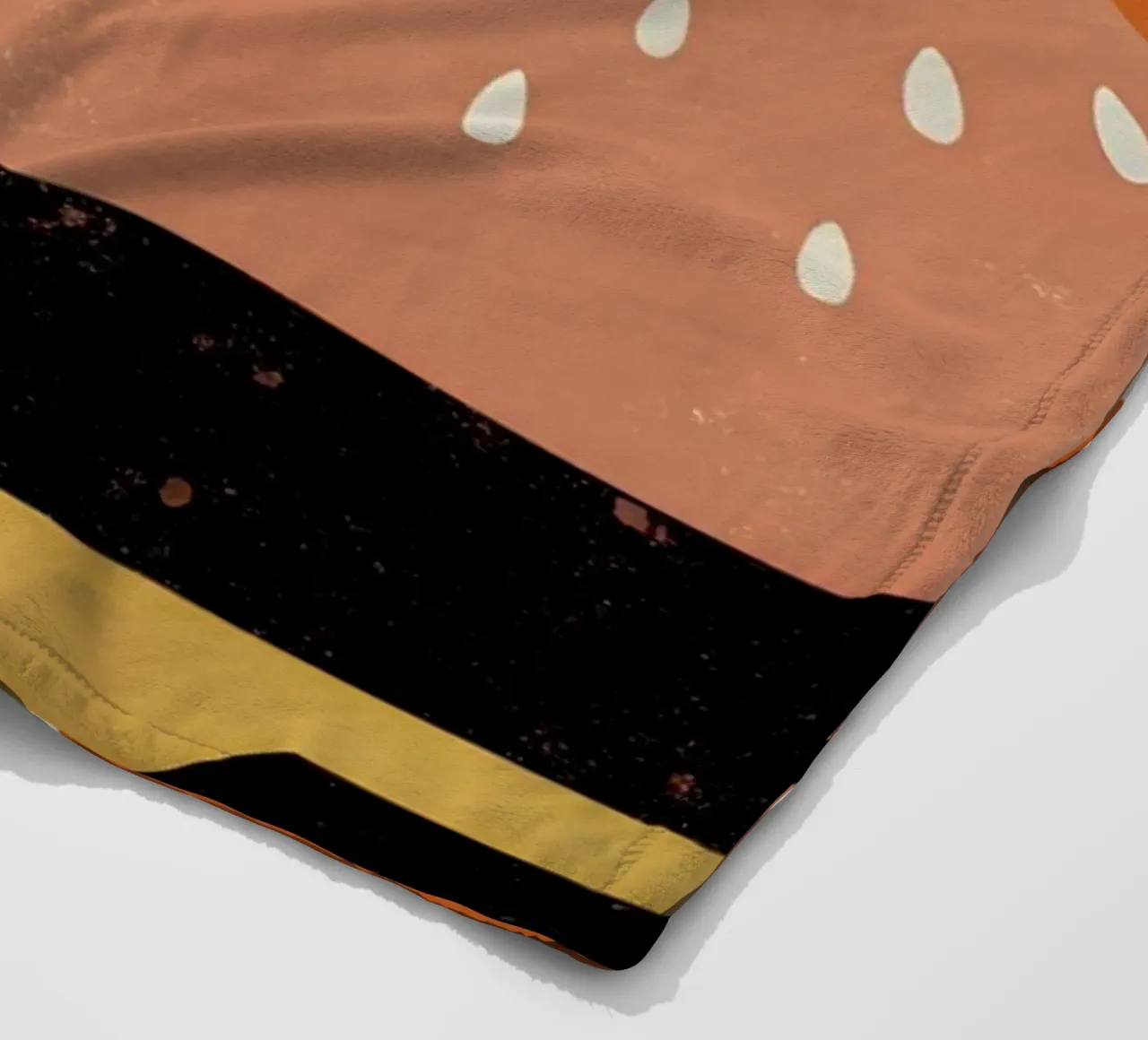 Burger e caffè Retro Pop coperta in pile da THE LATEST SHOP